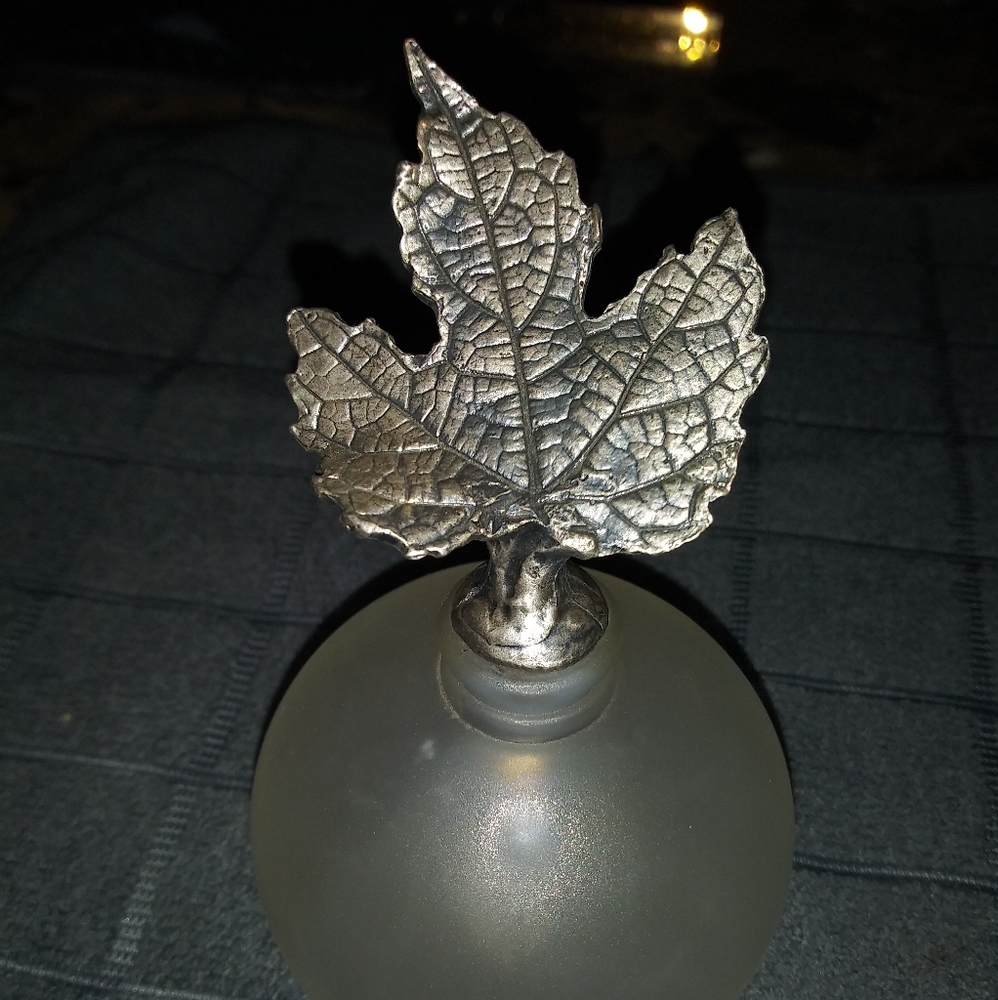 Heavy glass vintage bottle